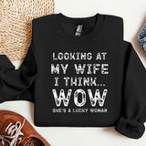 a black sweatshirt with a slogan on it
