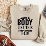 a sweater with a message on it next to a pair of shoes