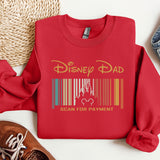 a red shirt with a bar code on it