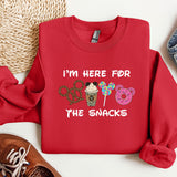 a red shirt with a mickey mouse and mickey mouse on it