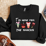 i'm here for the snacks mickey mouse sweatshirt