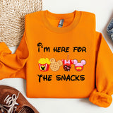 a pair of sneakers and a sweatshirt with the words i'm here for the