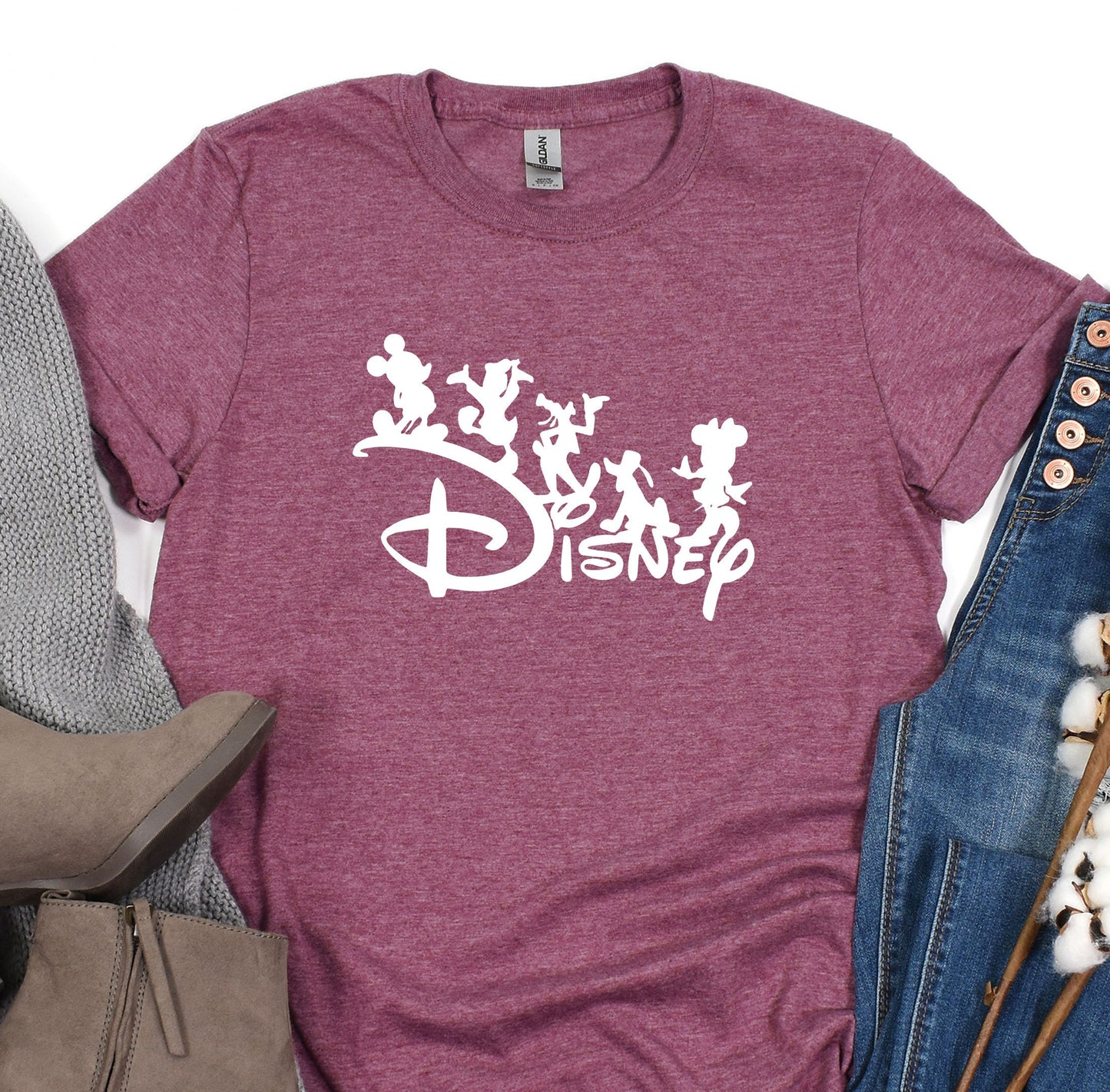 a t - shirt with the disney logo on it