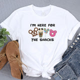 i'm here for the snacks t - shirt