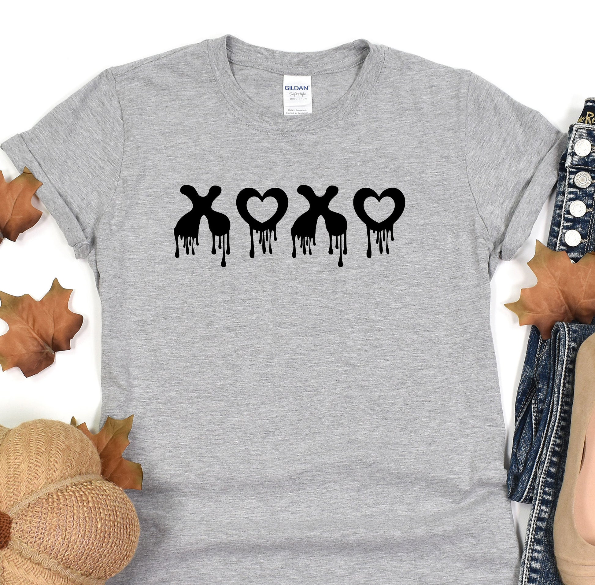 a t - shirt with the word love on it