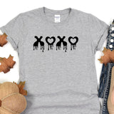 a t - shirt with the word love on it