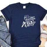a t - shirt with the words don't always stop written on it