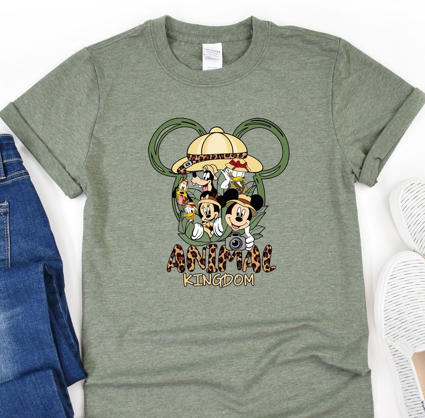 a t - shirt with mickey mouse and friends on it