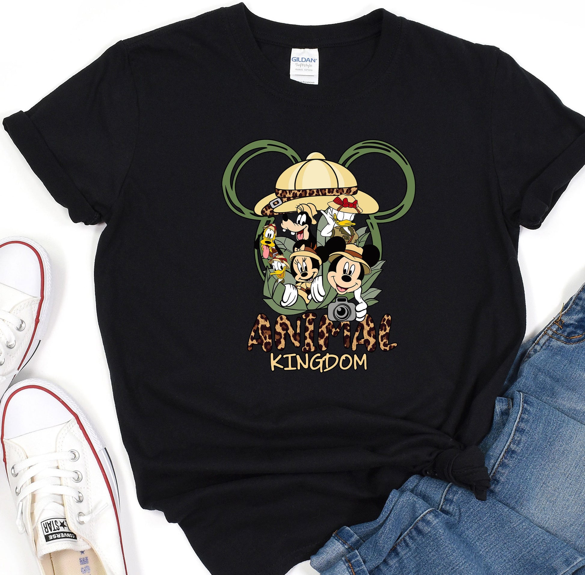 a t - shirt with mickey mouse and friends on it