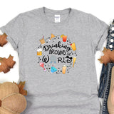 a t - shirt that says drinking around the world