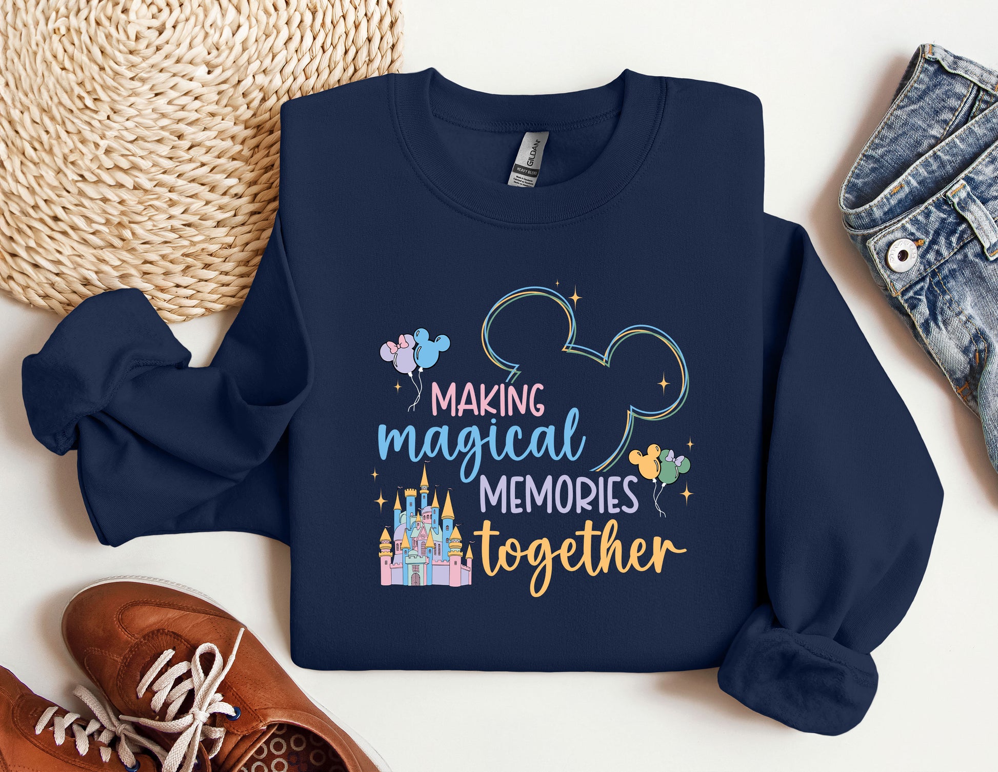 a mickey mouse shirt with the words making magical memories together