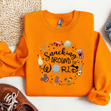 an orange shirt with the words dancing around the world on it