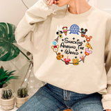Snacking Around World Sweatshirt, I am Here For The Drinks, Family Hoodie, Disney Food Beer Sweatshirt, Disneyland Sweatshirt