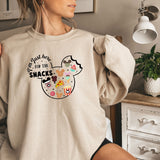I'm Here For The Snacks Sweatshirt, I am Here For The Drinks, Family Hoodie, Disney Food Beer Crewneck, Disneyland Sweatshirt, Disneyworld