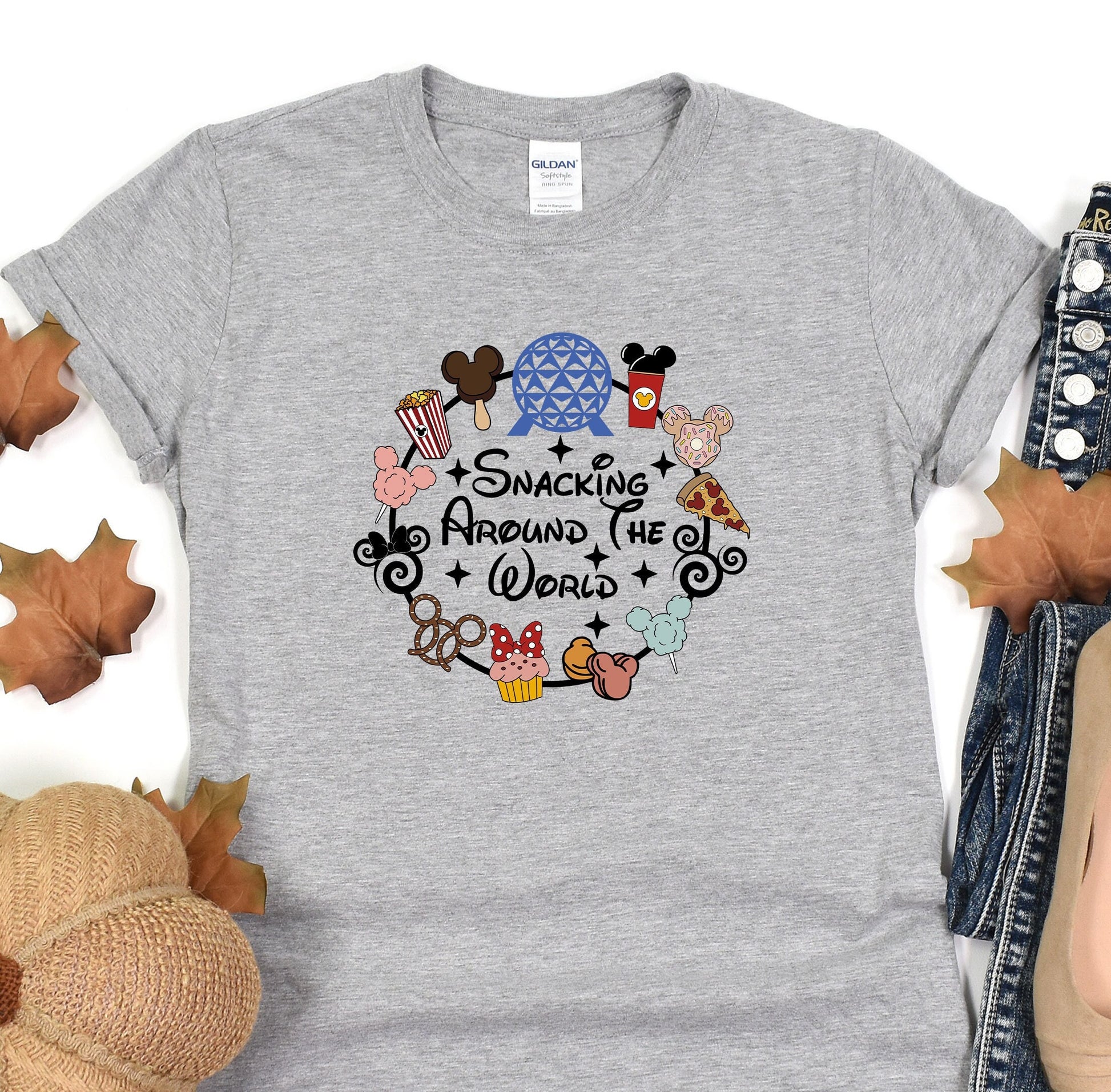 Snacking Around World Shirt, I am Here For The Drinks, Family Shirt, Disney Food Beer Shirt, Disneyland Shirts, Disneyworld Vacation T-shirt