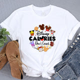 a t - shirt that says disney calories don't count