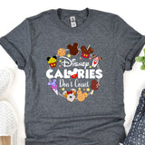 a t - shirt that says disney calories don't count