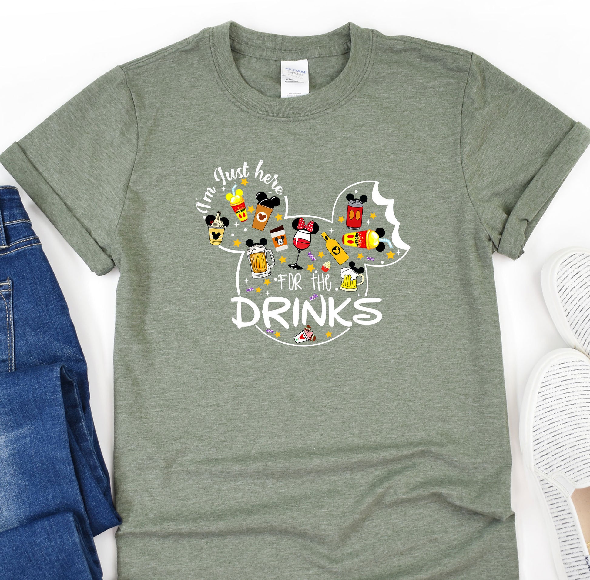 a t - shirt with a mickey mouse design on it