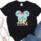 a black shirt with a mickey mouse on it