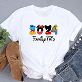 a white shirt with mickey mouse and mickey mouse numbers on it