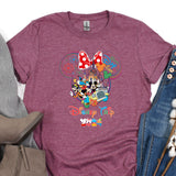 a t - shirt with mickey mouse and friends on it