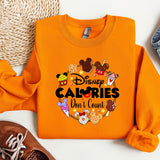 a pair of sneakers and a sweatshirt with the words calories don't count