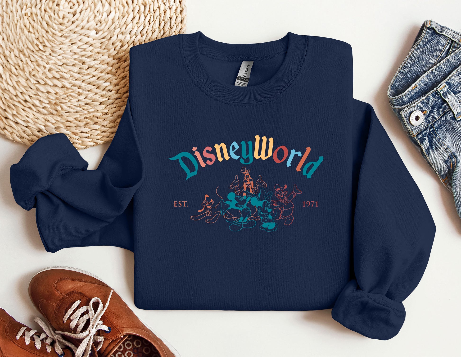 a sweatshirt with the words disney world on it