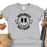 a t - shirt with a smiley face on it