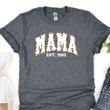 a t - shirt with the word mama on it