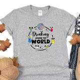 a t - shirt that says drinking around the world