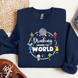 a t - shirt that says drinking around the world
