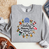 a sweatshirt that says drinking around the world