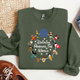 a green sweatshirt with the words drinking around the world printed on it