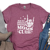 a t - shirt that says anti social moto moms club