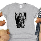 a t - shirt with a picture of a man in a suit