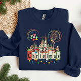 a mickey mouse christmas sweater on a table
