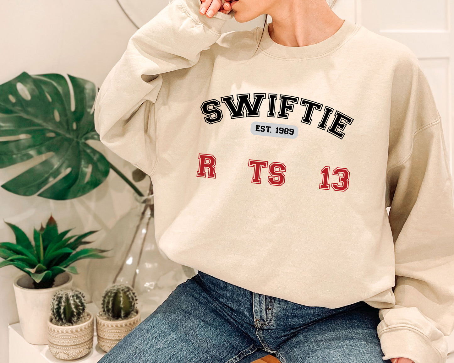 Taylor Sweatshirt, Swiftie Christmas Gift, Swiftie est 1989 Sweatshirt, Taylor Holiday Sweater, Christmas Lights, The Eras Tour Shirt