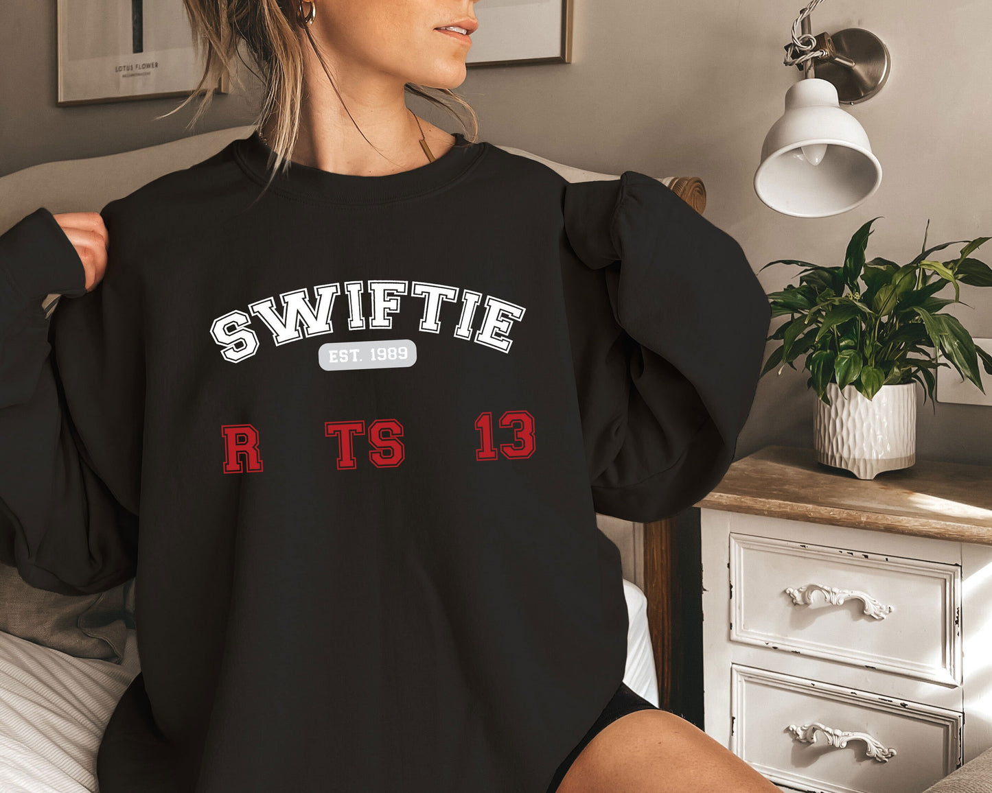 Taylor Sweatshirt, Swiftie Christmas Gift, Swiftie est 1989 Sweatshirt, Taylor Holiday Sweater, Christmas Lights, The Eras Tour Shirt