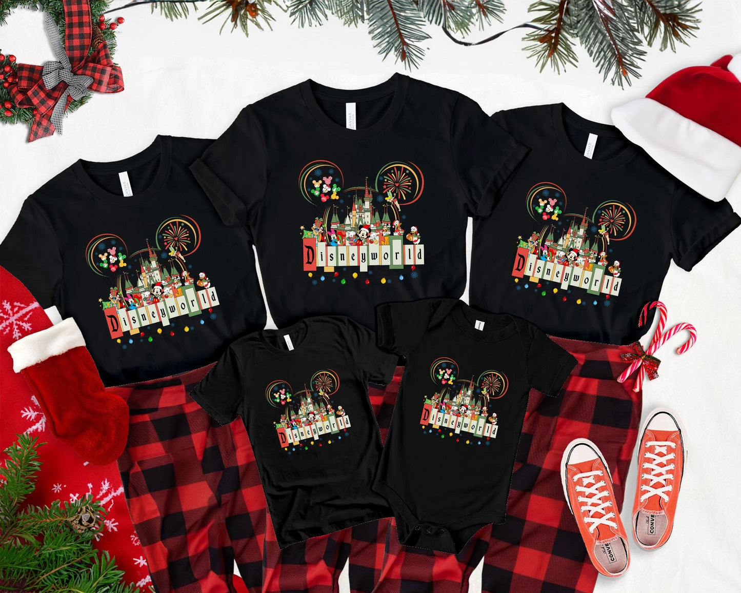 Disneyworld Christmas Shirt, Mickey And Friend Christmas Shirt, Disney Christmas Shirt, Disney Trip T-Shirt, Disney Family Xmas Tee