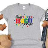 a t - shirt with the words big heart energy on it