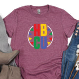 a women's t - shirt with the letters abc and c on it