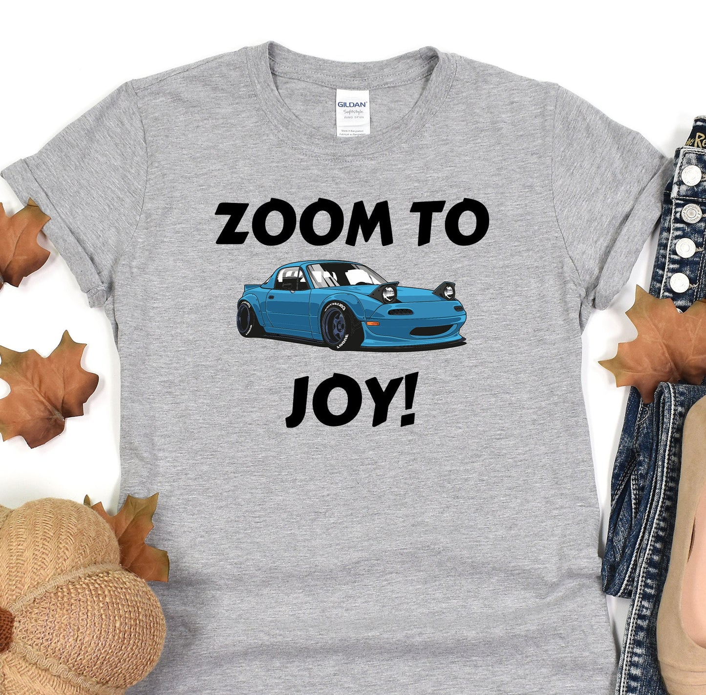 a t - shirt that says zoom to joy