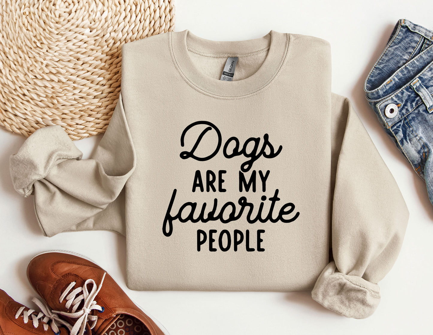 a sweater that says dogs are my favorite people