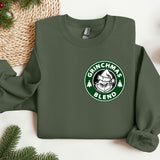 a green sweatshirt with a starbucks logo on it