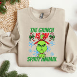 a sweater with the grin is my spirit animal on it