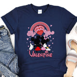 a t - shirt with a mickey mouse and minnie mouse on it