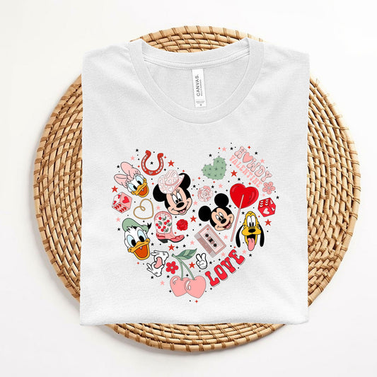 a t - shirt with a mickey mouse design on it