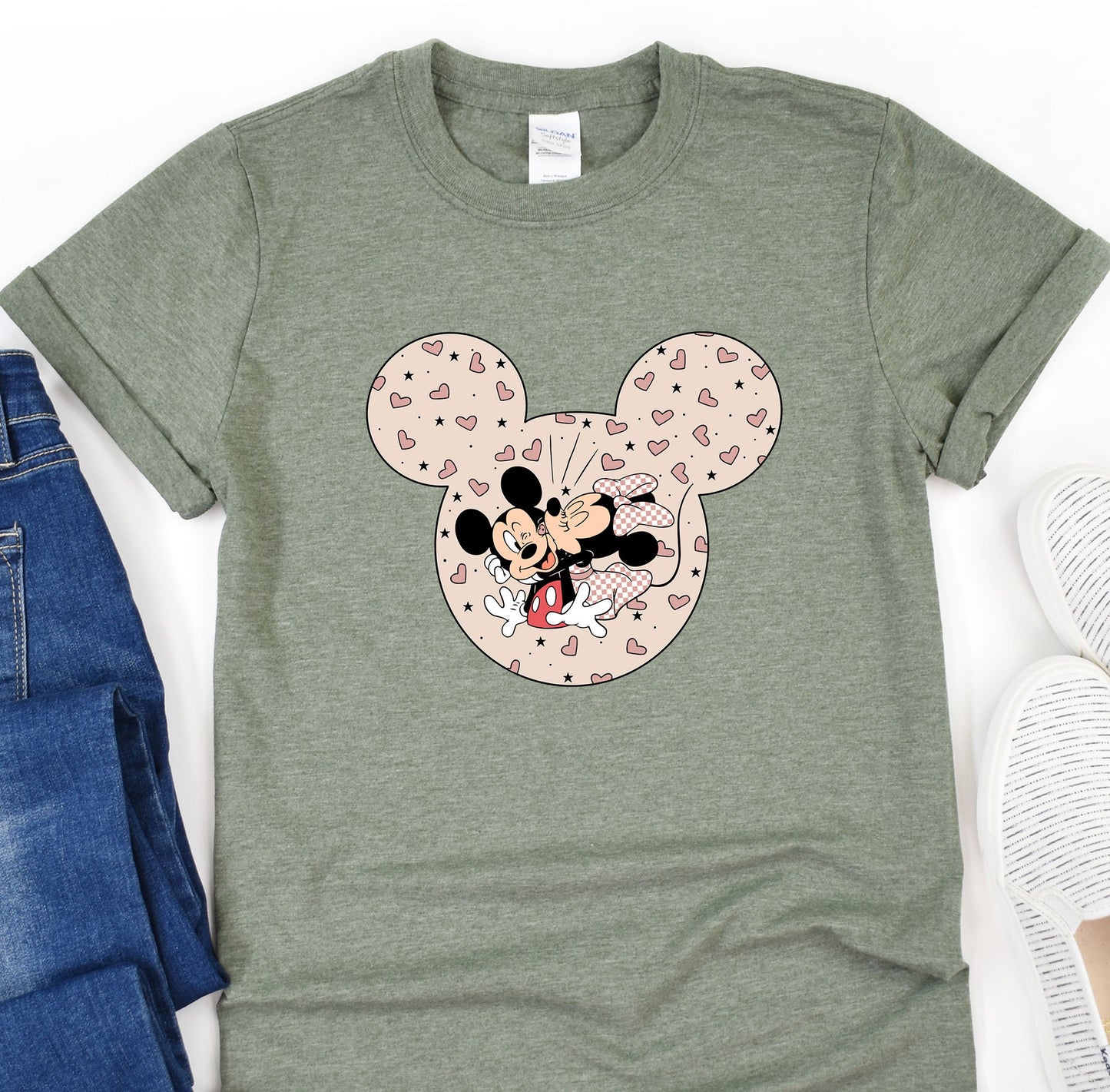 a t - shirt with a mickey mouse on it