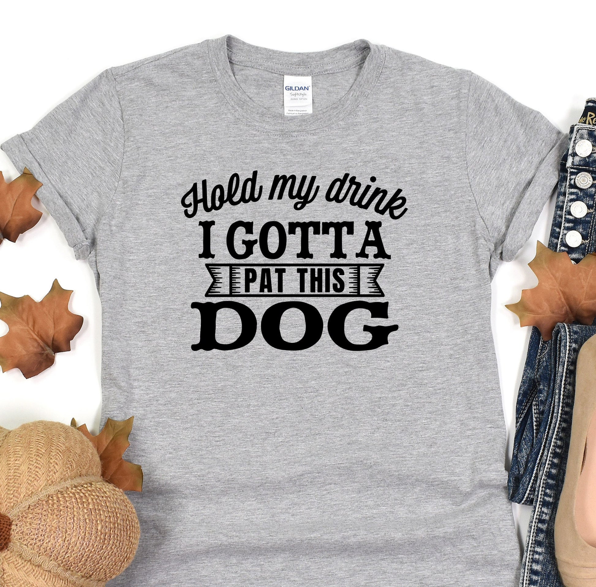 a t - shirt that says, i got a pat this dog