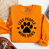 an orange shirt with a dog's paw on it